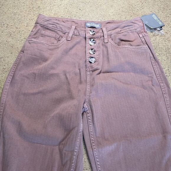 NEW Straight Leg Pants w Exposed Button Fly sz 4 - Picture 3 of 16